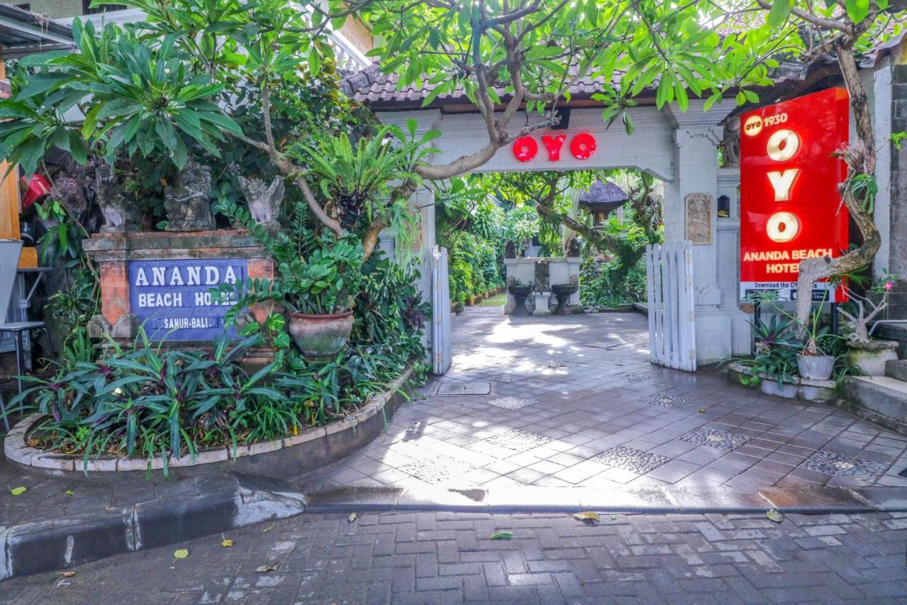 Oyo 1930 Ananda Beach Hotel Санур Экстерьер фото